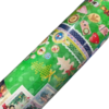 Inpakpapier Christmas greetings groen 50cm p/5mtr