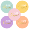 Sticker Fijne Pasen Pastel Assorti 40mm p/20st