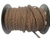 Lint gevlochten bruin 5mm p/m
