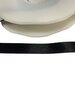 Lint zwart satijn 25mm p/5mtr