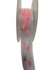 Lint organza 22mm voetjes roze p/m