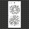 Stencil vuurwerk 10x21cm p/st