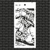 Stencil gescheurd fabric 10x21cm p/st
