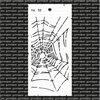 Stencil spinnenweb 10x21cm p/st