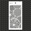 Stencil rond met strepen 10x21cm p/st