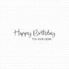 Stamp Happy Birthday you look older. 47x12mm p/st rubber unmounted 