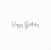 Stamp Happy Birthday 51x17mm p/st rubber unmounted 