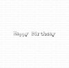Stamp Happy Birthday 41.5x5mm p/st rubber unmounted 