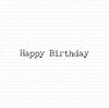 Stamp Happy Birthday 36x4mm p/st rubber unmounted 