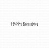 Stamp Happy Birthday 6.5x41.5mm p/st rubber unmounted 