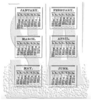 Rubber stamp Kalender 1 Tim Holtz p/st