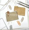 Stans dubbel map met paperclip p/st