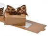 Doos gevouwen 16.2x9.5x4.1cm p/st bruin met venster