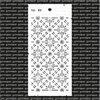 Stencil patroon stitch 10x21cm p/st