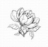 Stamp magnolia 79x75mm p/st rubber unmounted 
