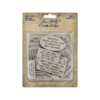 Tim Holtz Quote Chips Labels p/48st