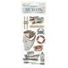 Silent Sea Rub-On 10x21cm Boat 