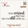 Clear stamp hartendief Beste vriend altijd p/st