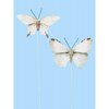Vlinder wit 35x65mm p/2st