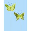 Vlinder groen 35x65mm p/2st