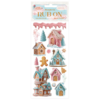 Candy Christmas Rub-On 10x21cm Marzipan Houses