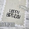 Stans happy Birthday ronde letter p/st