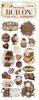 Coffee and chocolate Rub-On 10x21cm Vintage Sweet Moments