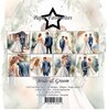 Paper pad 15x15cm Bride &amp; Groom p/24vel