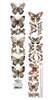 Papierstrook vlinders in industrial 30x5cm &ndash; In Silence