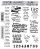 Stuff To Say Tim Holtz Cling Stamps p/st