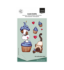 Vaessen Creative &bull; Clear Stamps Odey's Birthday Party 3 p/10st