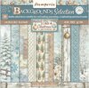 Paper pad 20x20cm White Christmas by Cristina Radovanp/10vel background