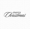 Stamp Merry Christmas 56x13mm p/st