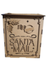 Houten mailbox met klep rechthoek 26cm p/st