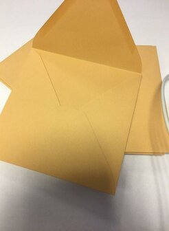 Envelop perzik 14x14cm p/10st