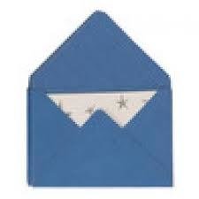 Envelop blauw 4.4x3cm p/10st met kaartje klein