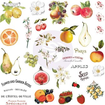 Ephemera words/Stickers Fruit paradise p/70st