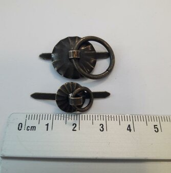 Fastener klein 12mm p/st brons