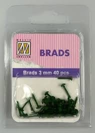 Brads groen 3mm p/40st