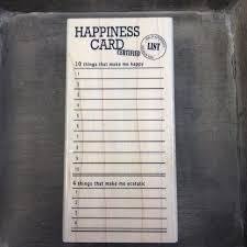Stempel Happiness Card 5x10.2cm p/st hout