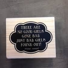 Stempel no good girls 5x10.2 p/st hout