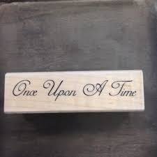 Stempel Once Upon A Time 8.3x2.5 p/st hout