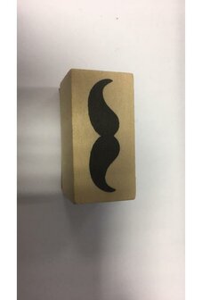 Stempel snor2 4x2cm p/st hout