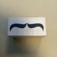 Stempel snor4 4x2cm p/st hout