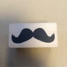 Stempel snor5 4x2cm p/st hout