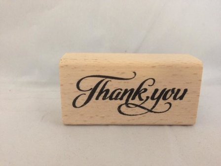 Stempel Thank you p/st hout