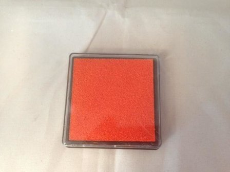 Inkt oranje 3.5x3.5cm p/st