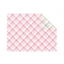 Inpakpapier Ruit bruin/roze 50cm p/5mtr