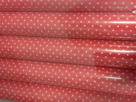 Inpakpapier rood 70cm p/2mtr stip 