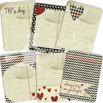 Journaling cards Love Me More 7.5x10cm p/6st